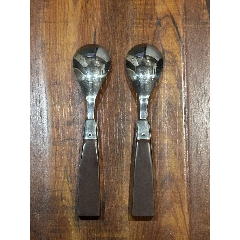 6 x Vintage MCM Towle Supreme Cutlery Stainless Steel Japan Spoon & Fork Set